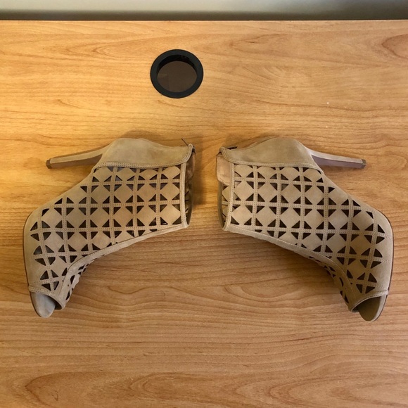 Michael Kors Open Toe “Ivy” Bootie, Tan size 9 - Picture 5 of 9